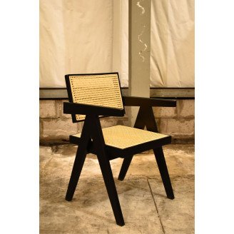 Silla Con Apoyabrazos Shangai Negra