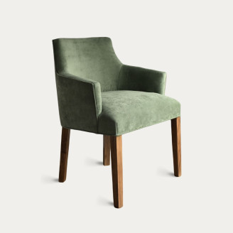 Silla Cabecera Londres Stock para entrega inmediata pana panne verde ingles