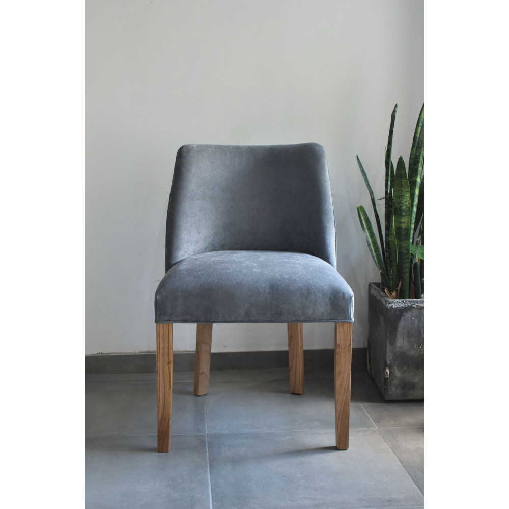 Silla Lateral Milan Stock para entrega inmediata pana panne gris Silla Lateral Milan Stock para entrega inmediata pana panne gris