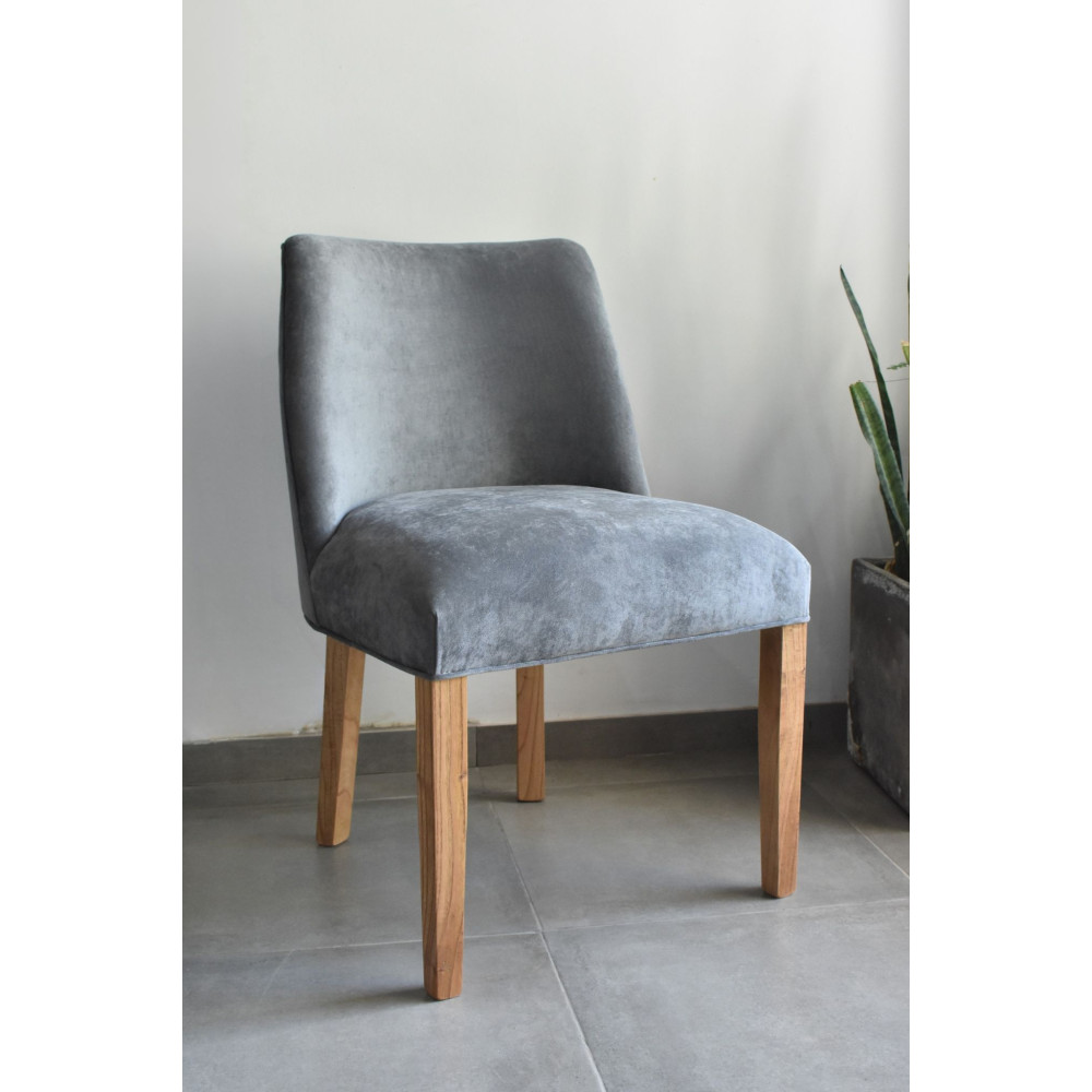 Silla Lateral Milan Stock para entrega inmediata pana panne gris Silla Lateral Milan Stock para entrega inmediata pana panne gris