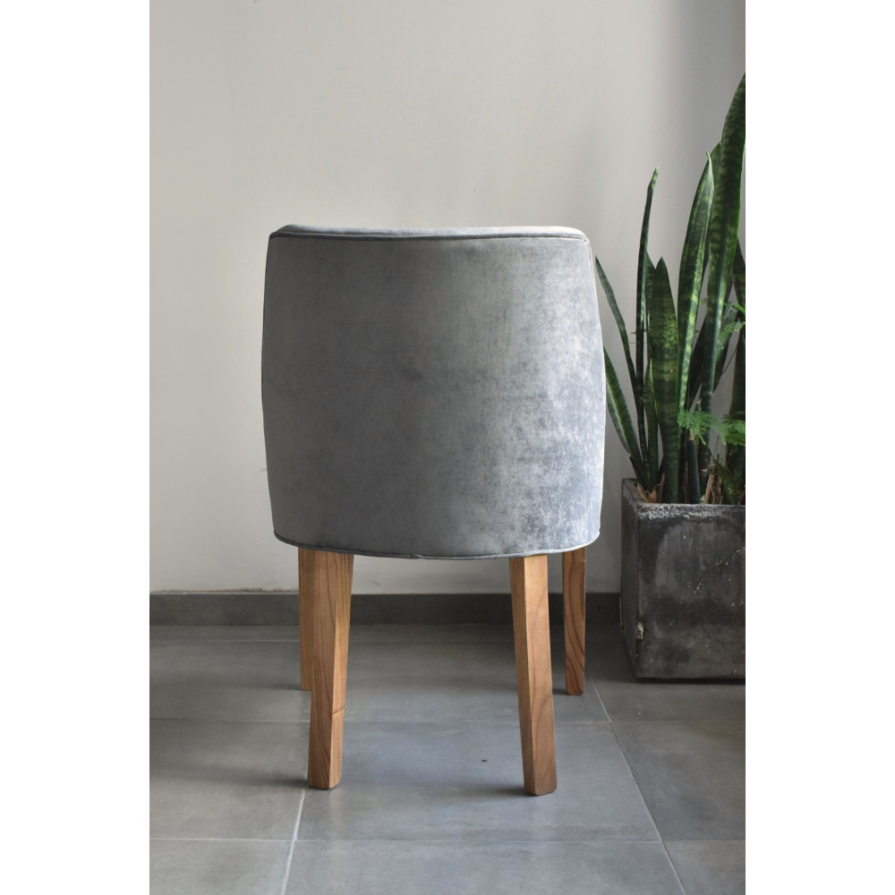 Silla Lateral Milan Stock para entrega inmediata pana panne gris Silla Lateral Milan Stock para entrega inmediata pana panne gris