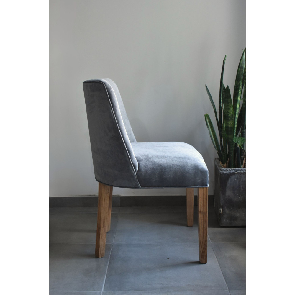 Silla Lateral Milan Stock para entrega inmediata pana panne gris Silla Lateral Milan Stock para entrega inmediata pana panne gris