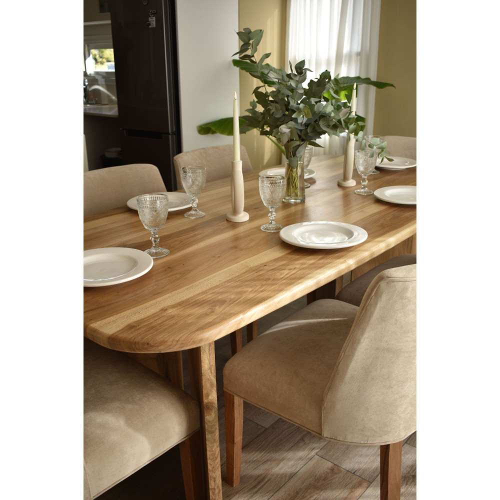 Mesa de comedor Serena madera maciza petiribi Mesa de comedor Serena madera maciza petiribi