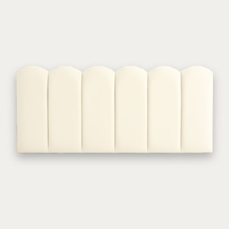 Respaldo de cama barras curvas 