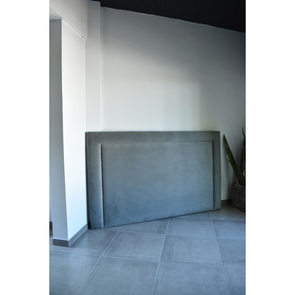 Respaldo de cama doble costura