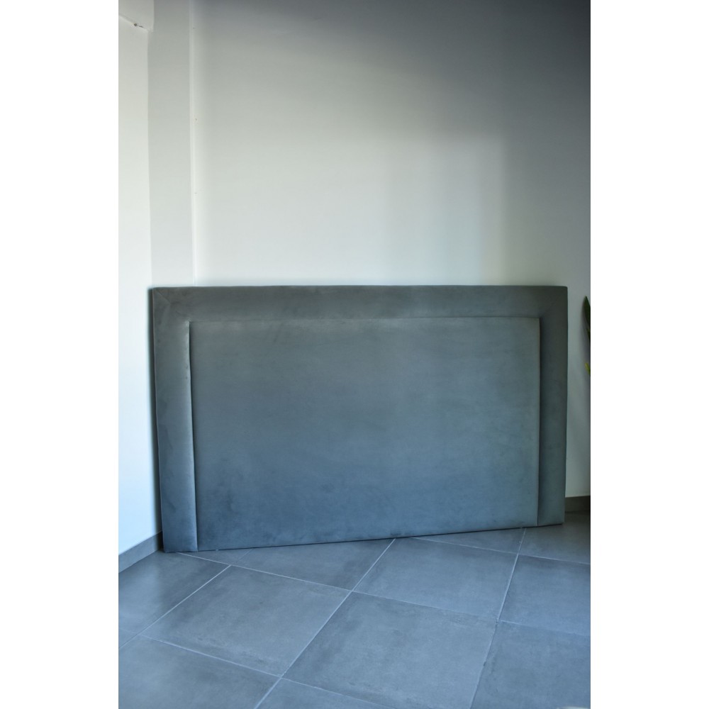 Respaldo de cama doble costura