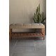 Pie de Cama Praga Stock para entrega inmediata Lino Spazio Beige