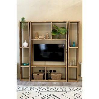 Mueble Niza 3 módulos madera petiribi