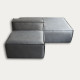 Sillón Modulo Boston (doble asiento con extensión lateral)