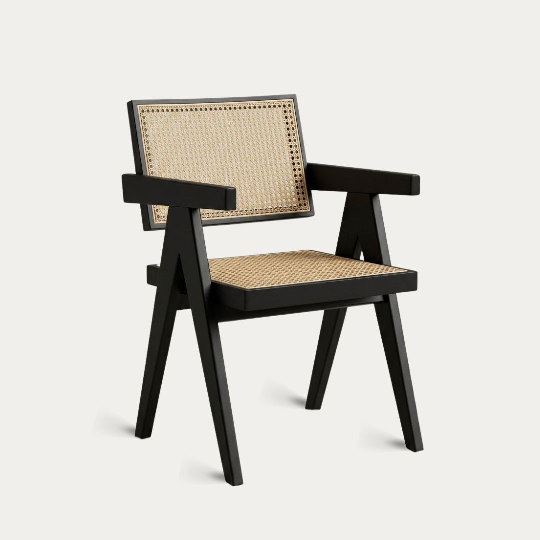 Silla Con Apoyabrazos Shangai Negra